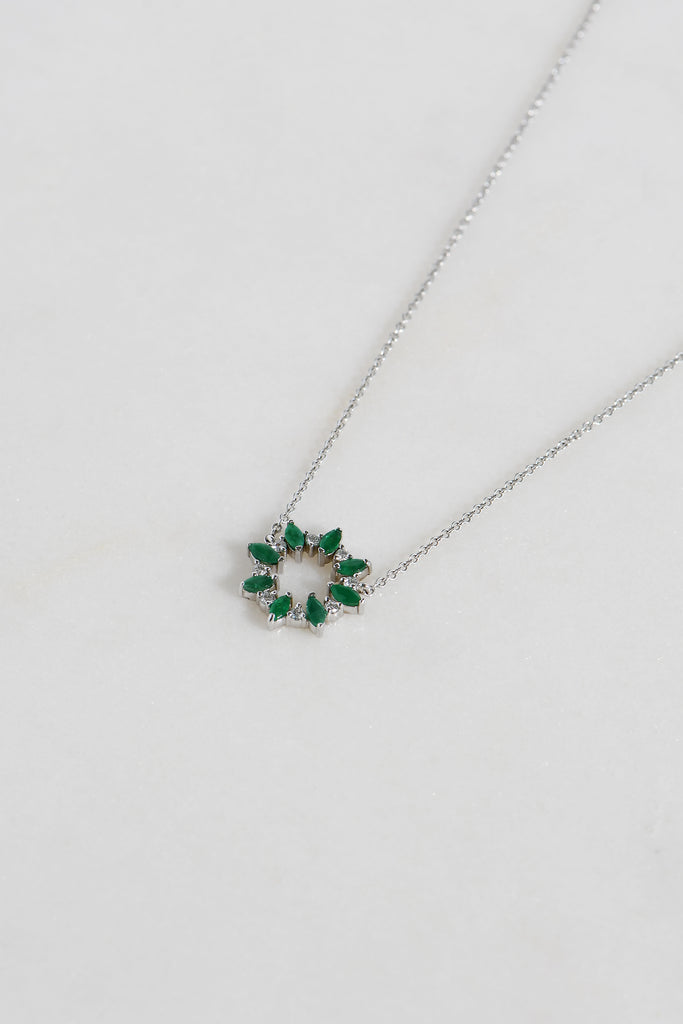EMERALD ASTER NECKLACE