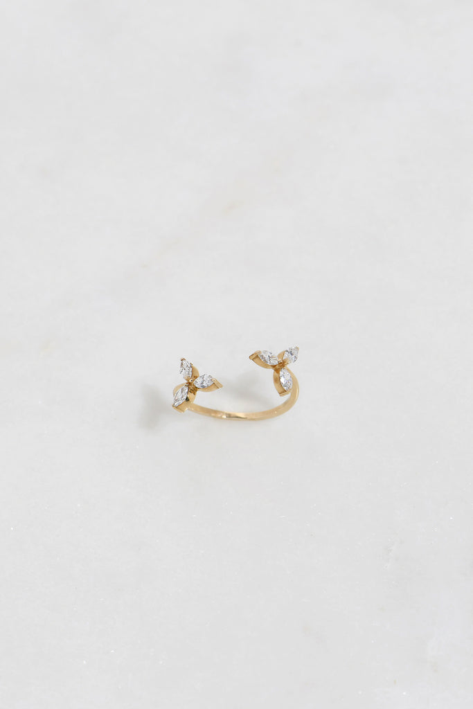 TRILLIUM CUFF RING