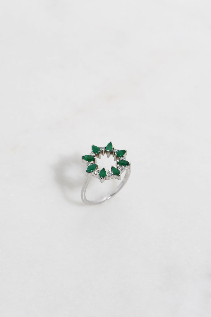 EMERALD ASTER RING